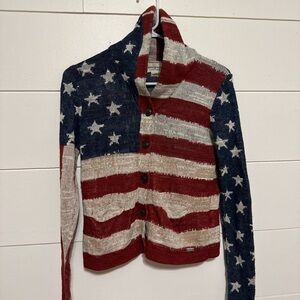 Denim & supply American flag cardigan size xs